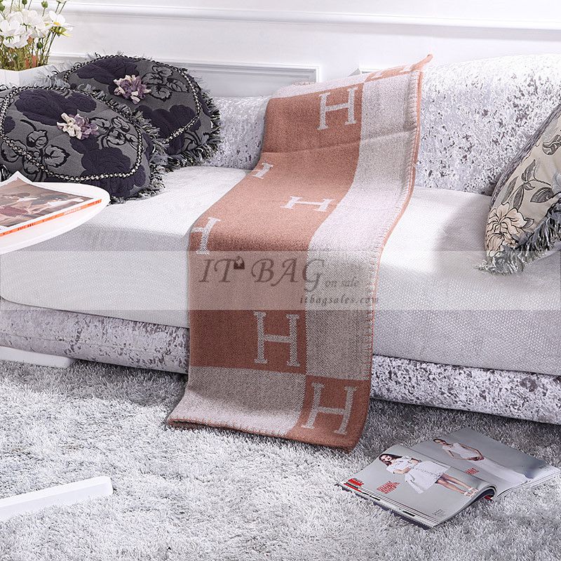 Hermes Blanket Light Brown 6